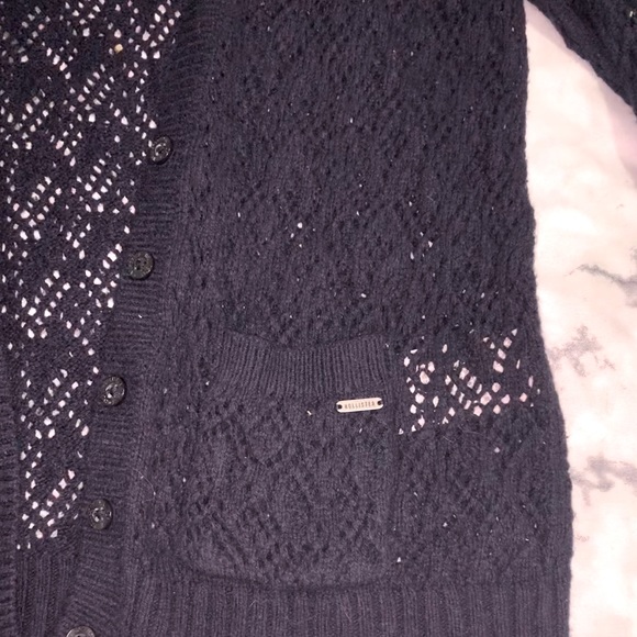 Dark Navy Cardigan Hollister - Picture 3 of 4